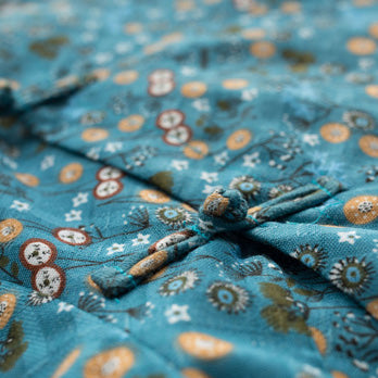 2025 New yellow floral spring dresses Chinese element Women Thicken Long Dresses