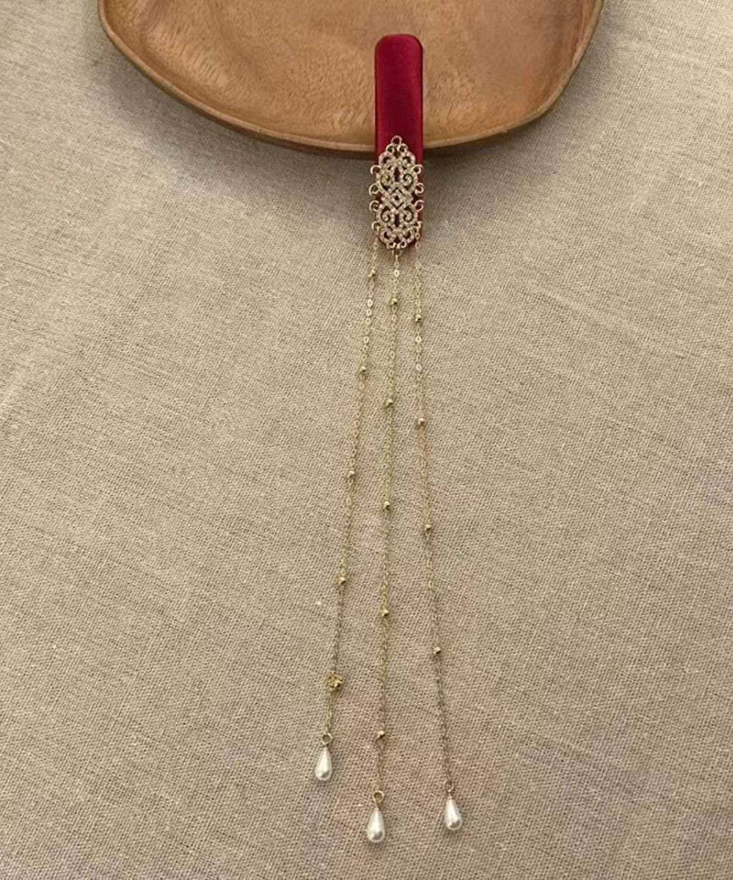 2026 New Red Tassel Chinese Style Hairpin