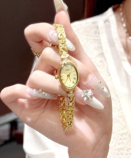 2026 New Silk Alloy Zircon Quartz Movement Watches