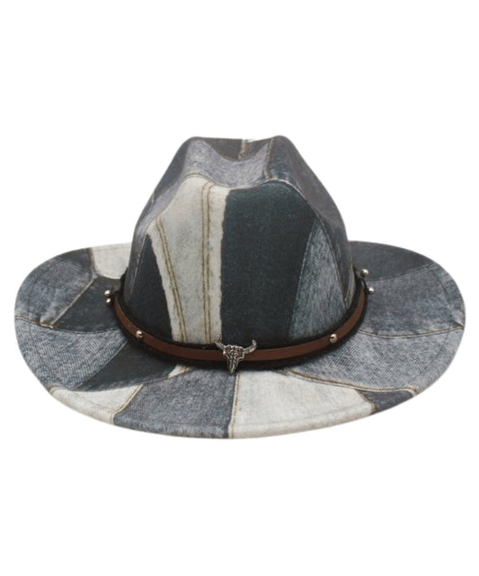 American Style Royal Blue Versatile Cowboy Hat