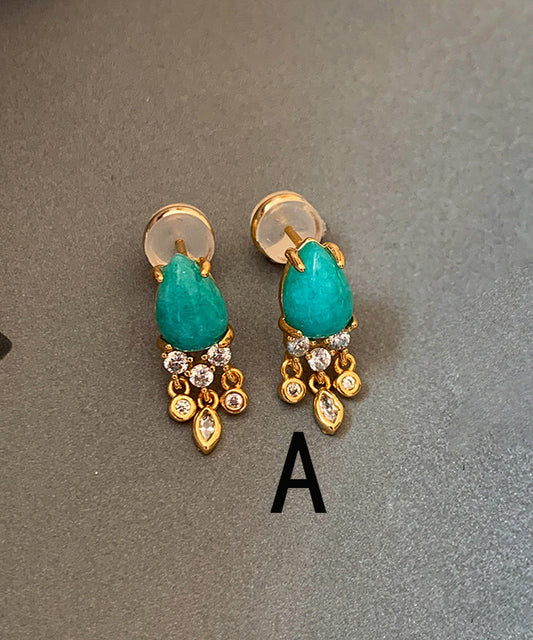 Beautiful Ethnic Style Fine Turquoise Drop Earrings