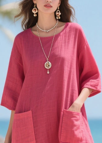 Beautiful Rose Oversized Patchwork Tulle Maxi Dresses Summer