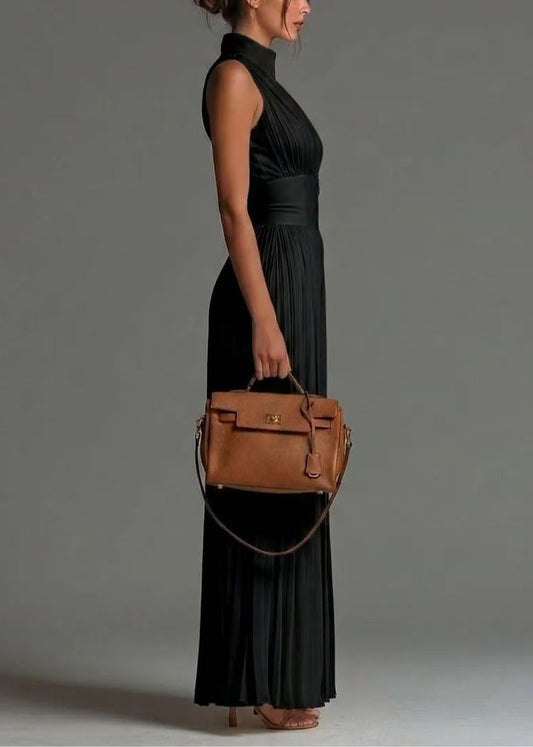 Black Jumpsuit Print Chiffon Wrinkled Zip Up Summer
