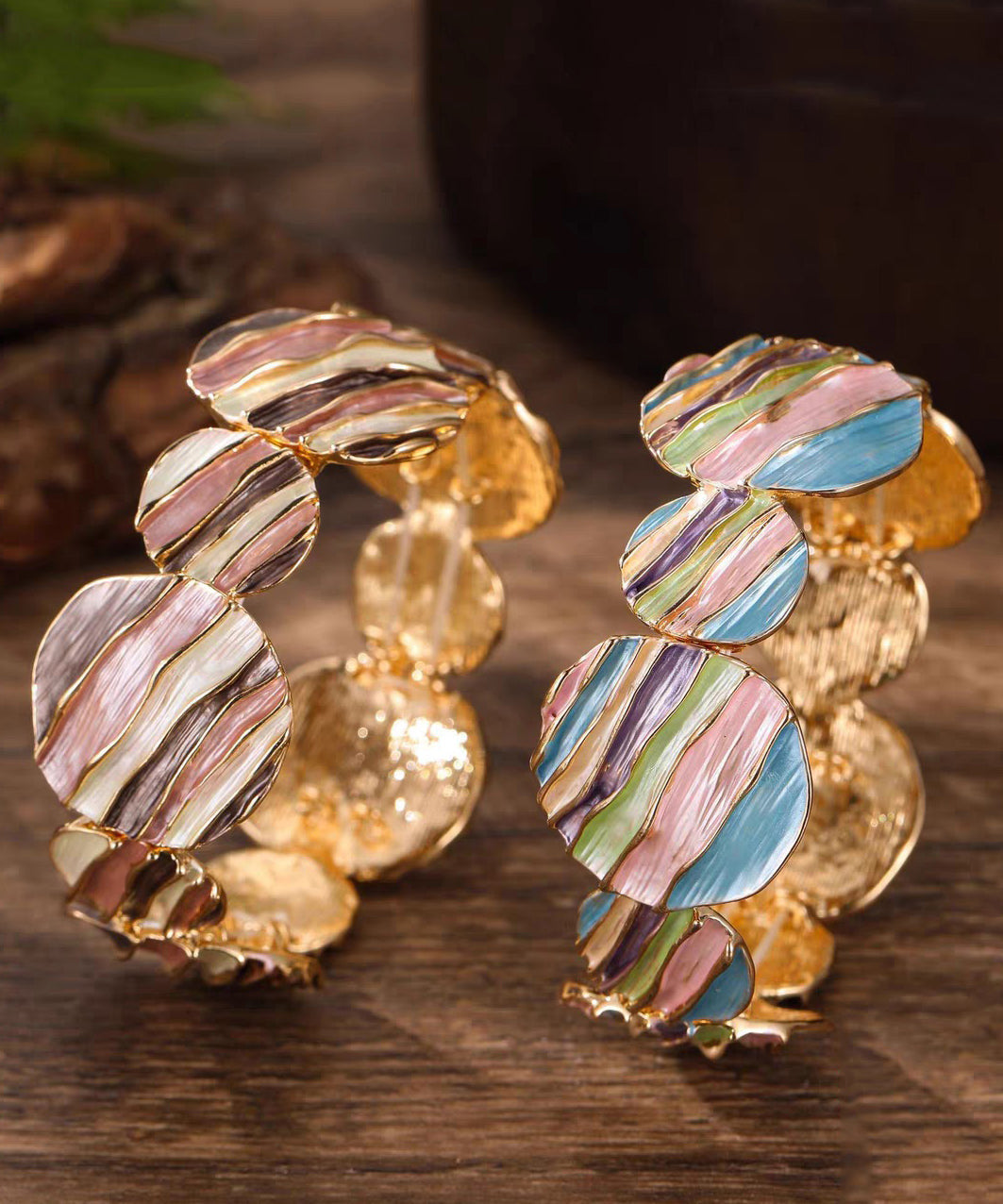 Bohemian Rainbow Women Rainbow Bangle