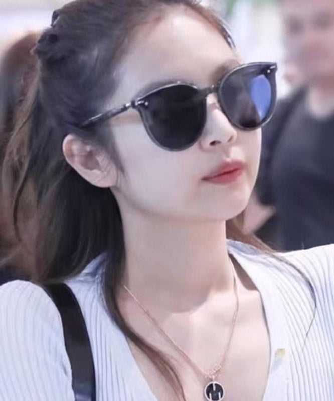 Boho Black Resin Ultraviolet-Proof Sunglasses