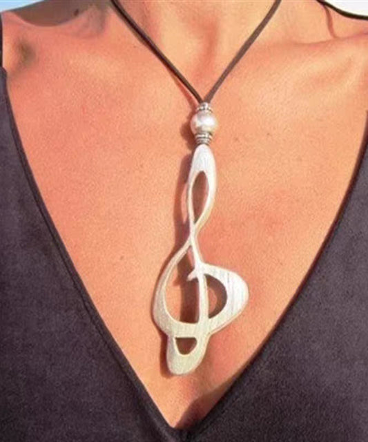 Boho Silver Alloy Leather Pearl European American Pendant Necklace