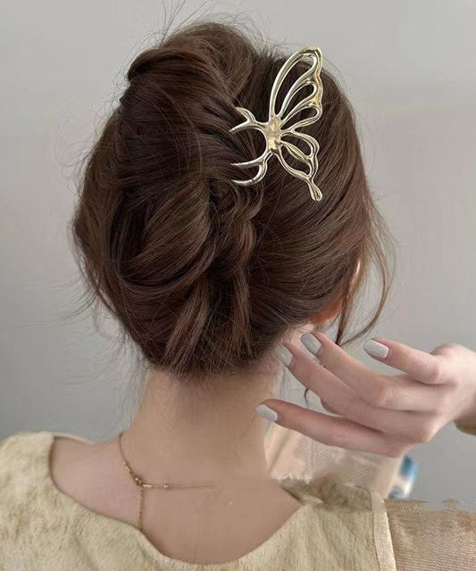 Boutique Black Metal Butterfly Hollow Out Hairpin