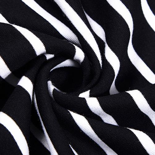 Brand Oversized Women Clothing Loose Casual Cotton Striped Dress