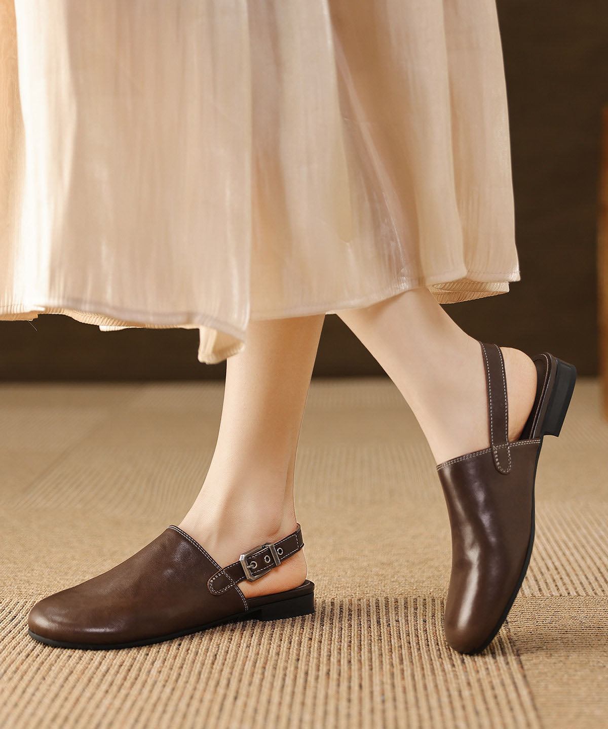 Brown Sandals Faux Leather DIY Sandals
