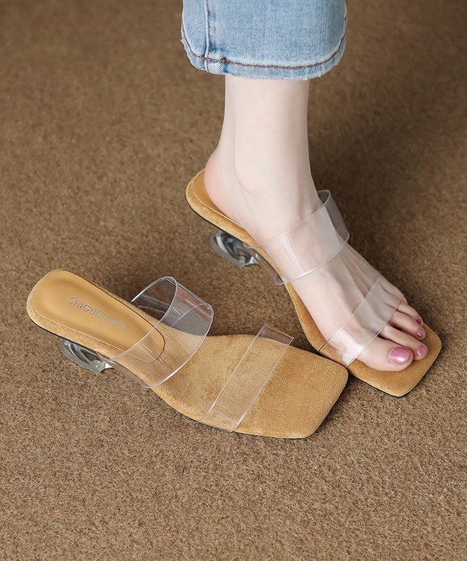 Casual Purple Peep Toe Thong Sandals