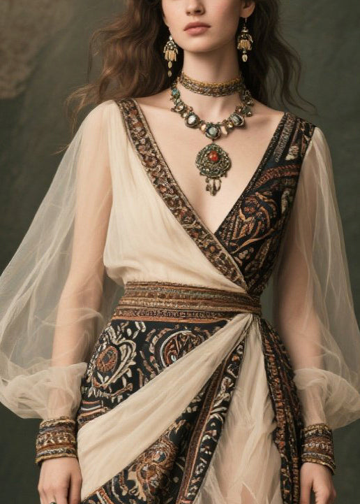 Chic Black Asymmetrical Patchwork Chiffon Evening Dress Summer