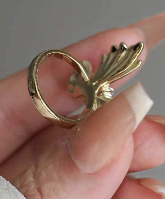 Classy White Copper Zircon Butterfly Brooches