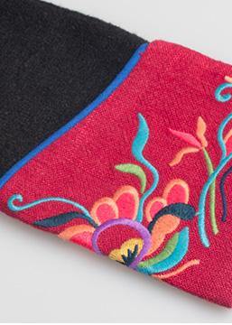 Classy black cotton tunic top asymmetric Dresses patchwork sleeve blouses - SooLinen