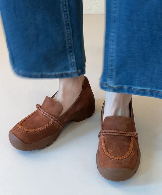Cowhide Leather Loafers For Women Loafers For Women