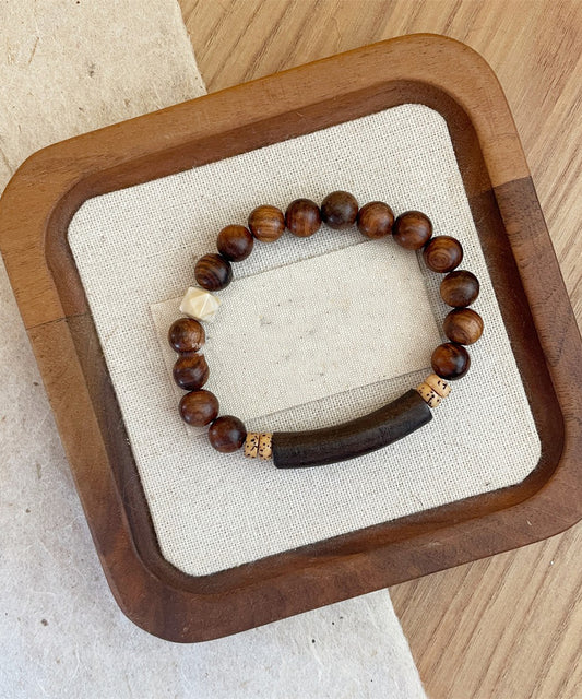DIY Beautiful Wooden Beading Bracelet