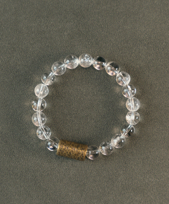 DIY White Alloy Crystal Unisex Chain Bracelet