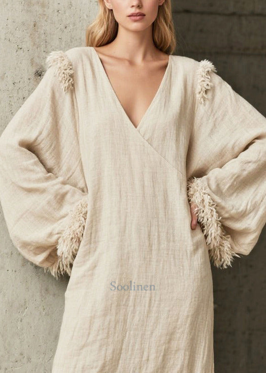 DIY White Oversized Patchwork Faux Fur Dresses Fall