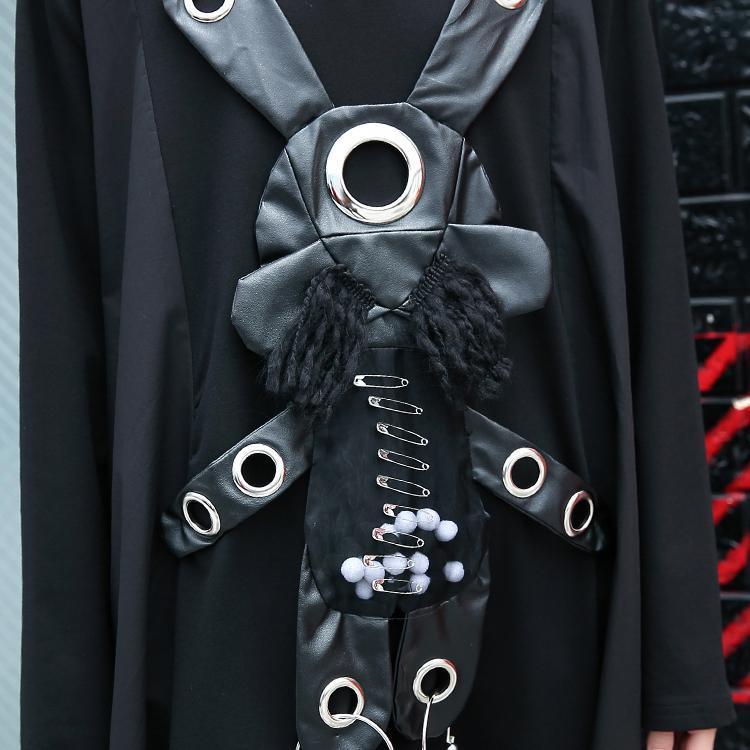 Elegant black pure plus size traveling baggy dresses 2018 v neck Appliques midi dress