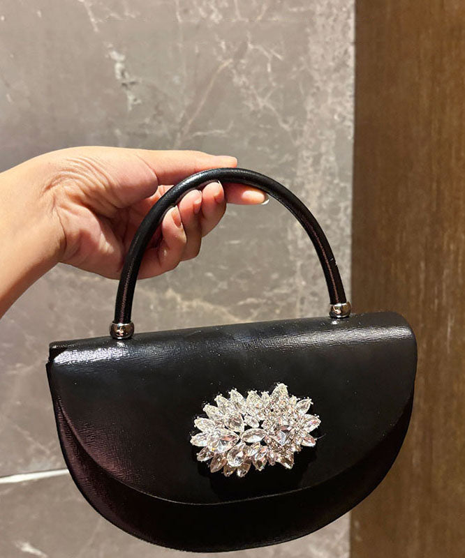 Fashion Gold Zircon Faux Leather Versatile Tote Bag