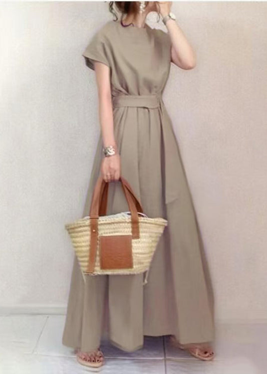 Fashion Lavender Tunic Exra Large Hem Cotton Ankle Dress Summer