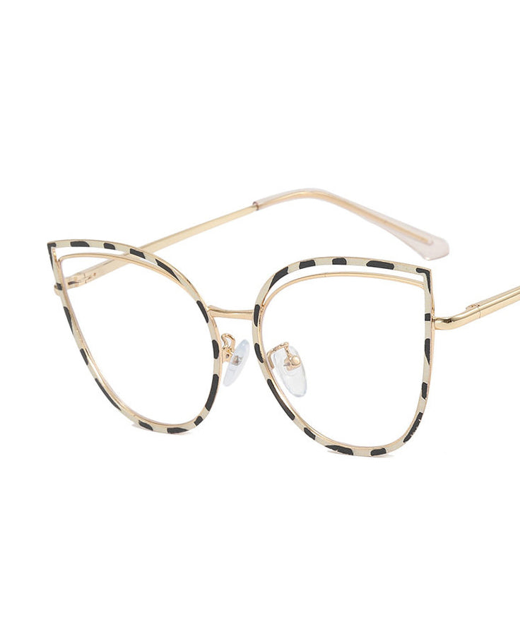 Fashion White Metal Full Frame Reading Glasses