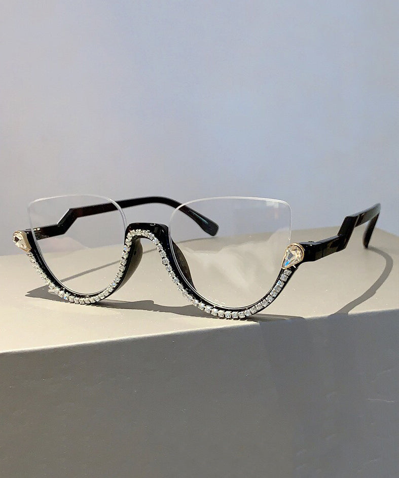Fashion Zircon Half Rim Reading Glasses