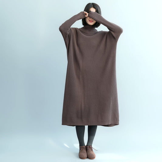 Fashion chocolate Sweater weather Vintage Fuzzy high neck knitwear