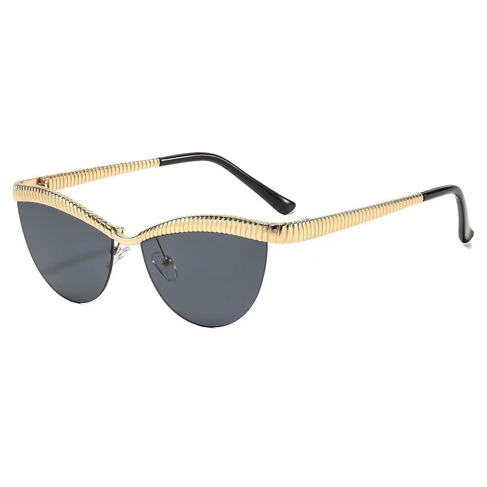 Fashionable New Half Frame Versatile Sunglasses