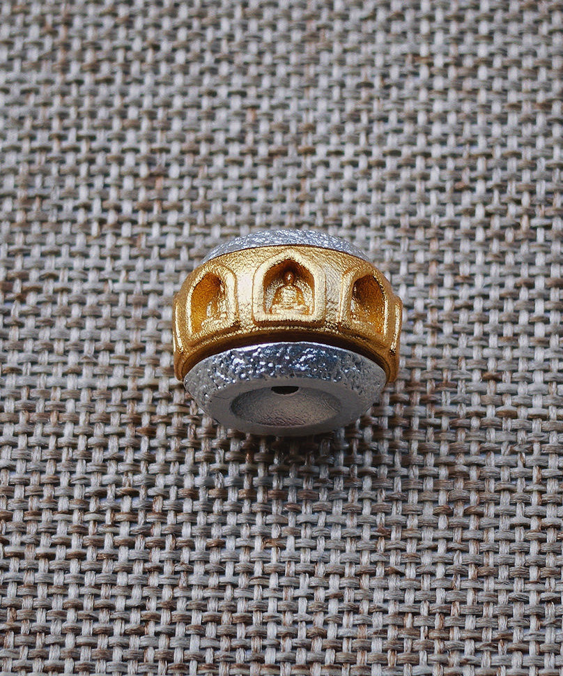 Handmade Silver Thousand niche Buddha Transport Beads