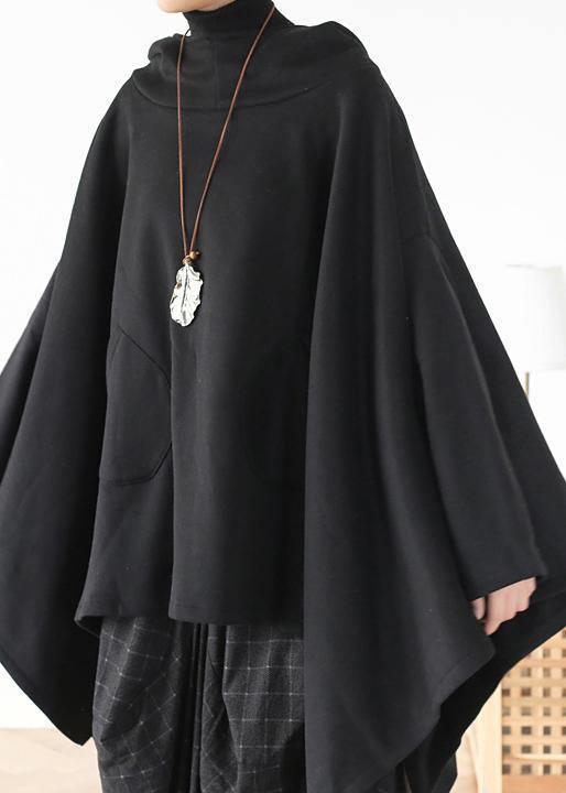 Irregular gray pullover loose large size cotton sweater coat personalized knitted top - SooLinen