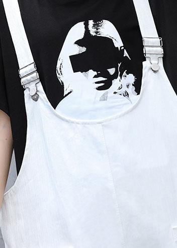 Italian white cotton quilting clothes strap Traveling summer Dress - SooLinen