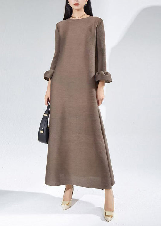 Modern Emerald Textured High Quality Tea Dress Fall