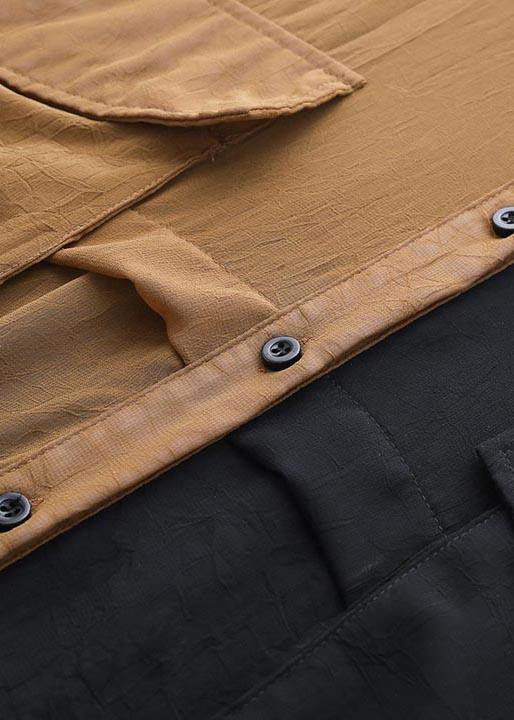 Sometimes Warm Sometimes Cold- Summer Shirt Dress Chiffon Dresses - SooLinen