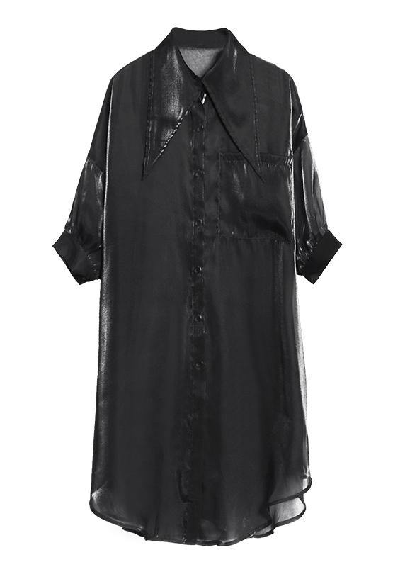 Natural half sleeve tulle Summer dresses plus size Fashion Ideas green Art Dresses - SooLinen