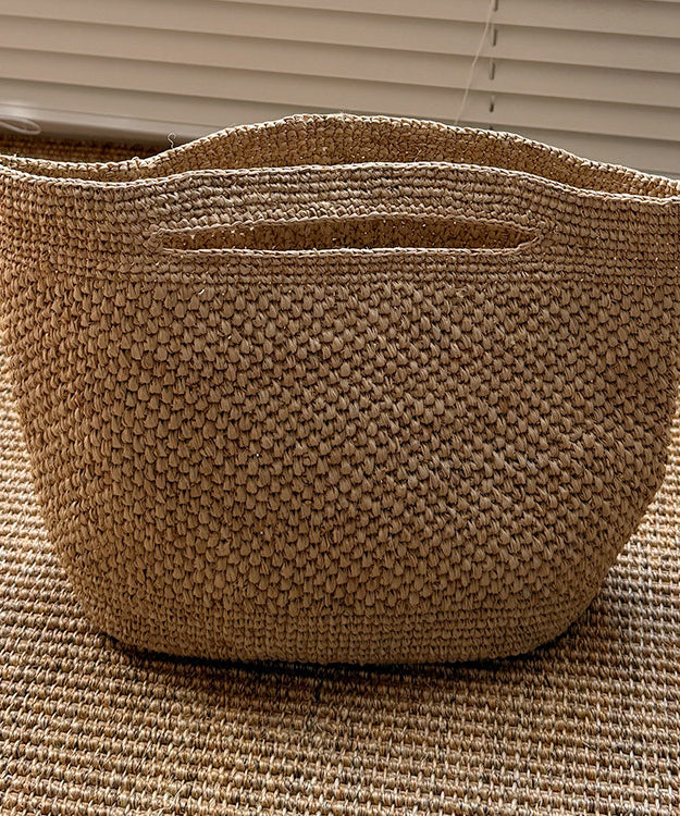New Handmade Straw Woven Tote Bag