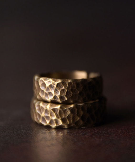 Original Design Punk Street Handmade Unisex Copper Rings