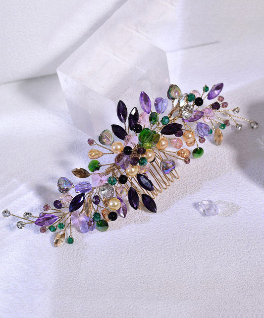 Original Design Rainbow Weave Crystal Hairpin