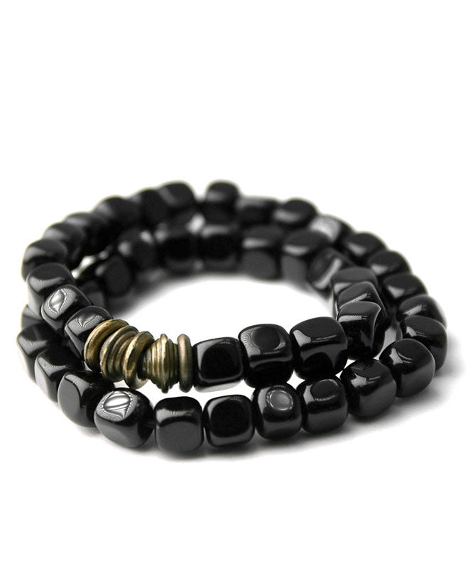 Original Obsidian Bead Male Female Multi Layer Bracelet