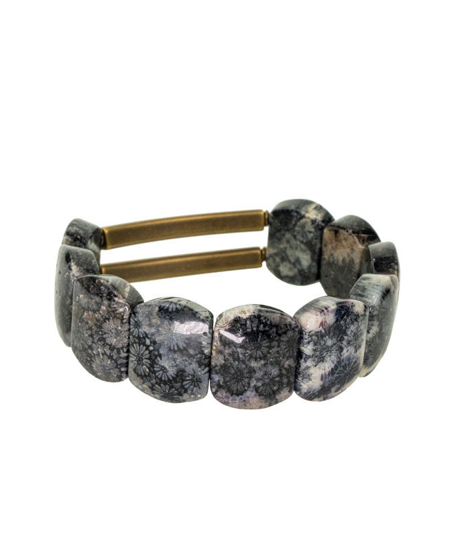 Retro Alloy Gem Stone Unisex Iris Chain Bracelet