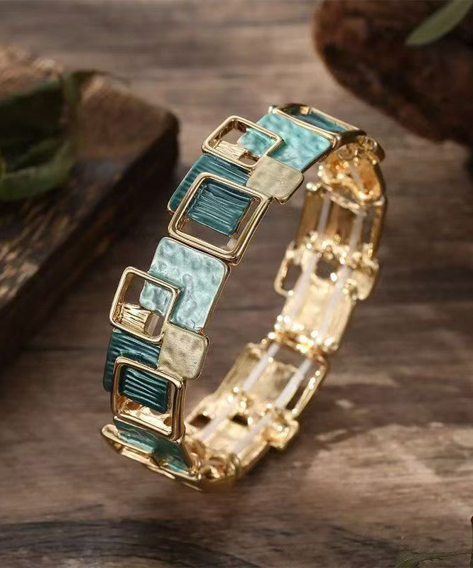 Retro Blue Ally Enamel Elasticity Bangle