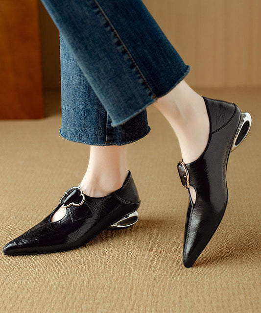 Silver Hollow Out Pointed Toe 2026 New Low Heel Shoes