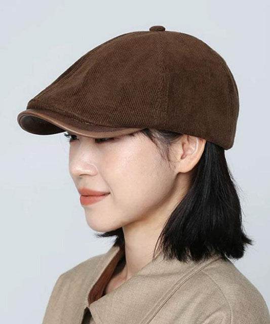 Style Mulberry Versatile Corduroy Breton Hat