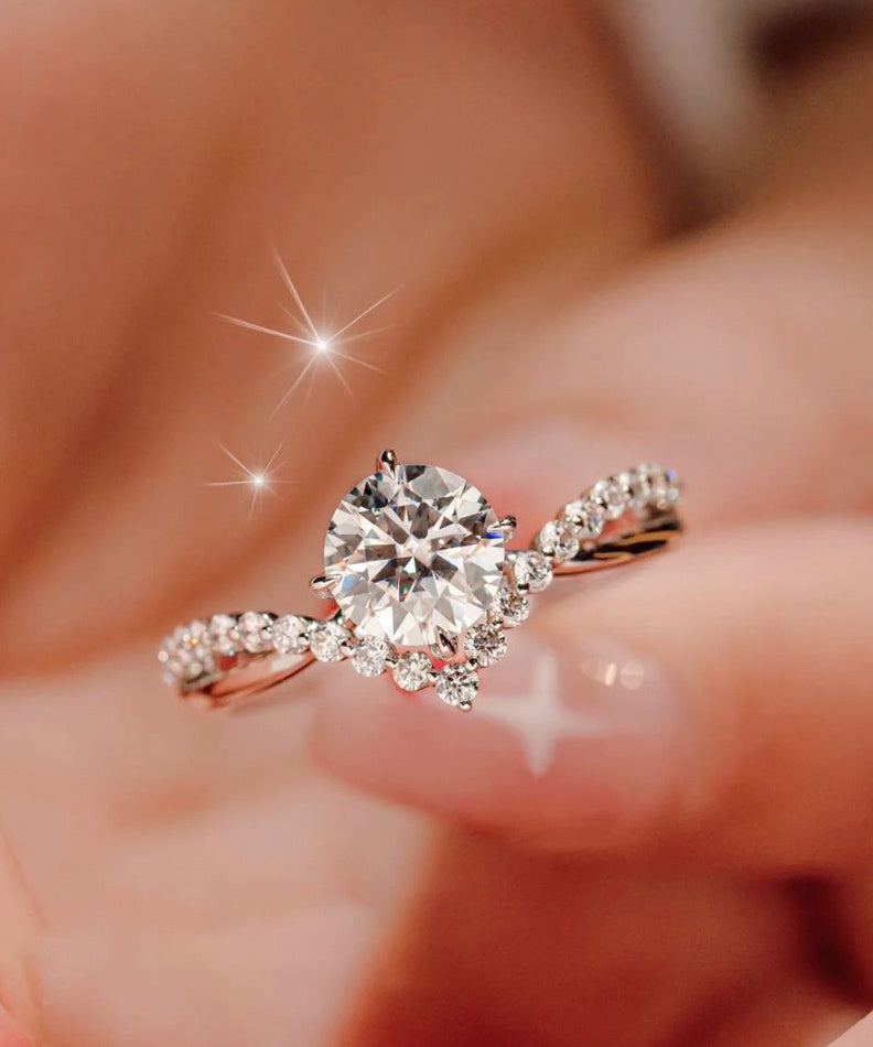 Stylish Silk Stergild Silver Zircon Gem Stone Rings