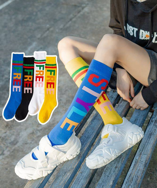 Summer Graphic Spicy Girl Mandarin Duck Knee High Calf Socks