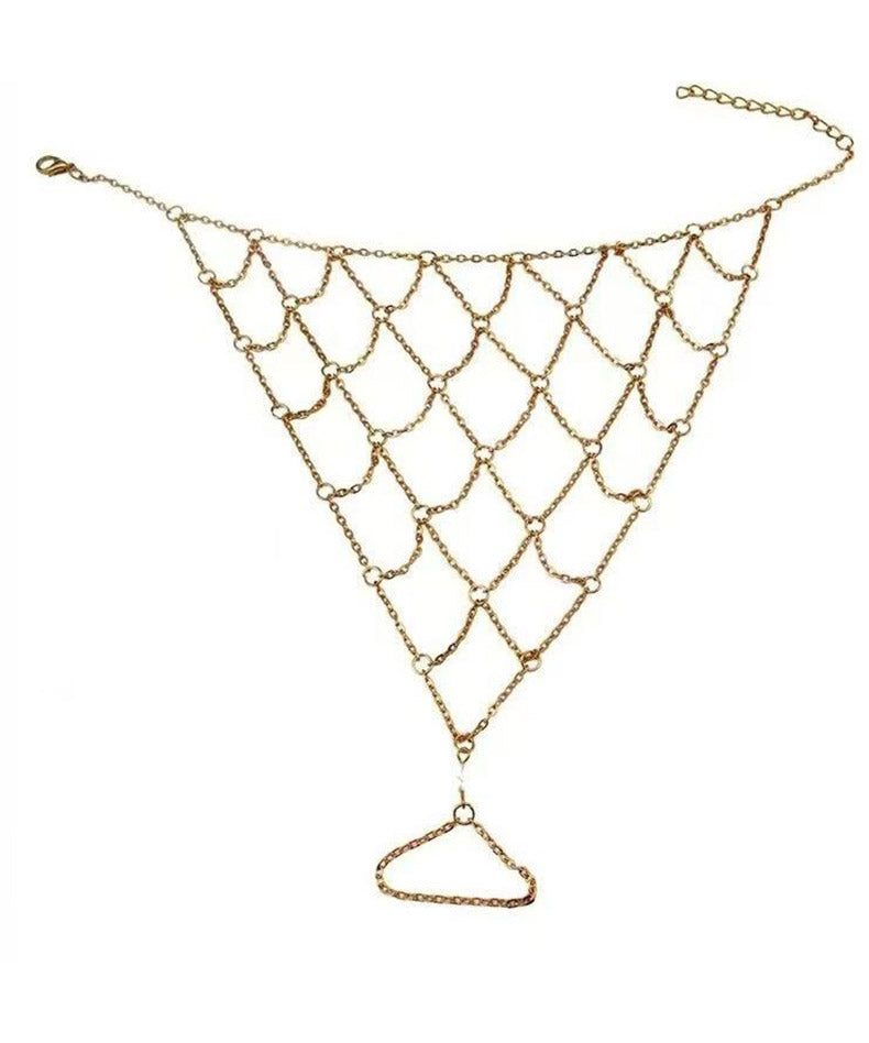 Unique Gold Alloy Hollow Out Anklet