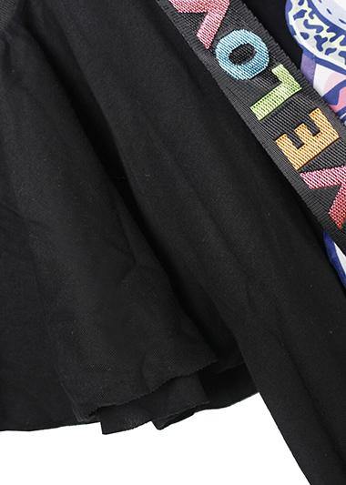 Unique off the shoulder Cotton clothes Women Shape white prints Dress summer - SooLinen