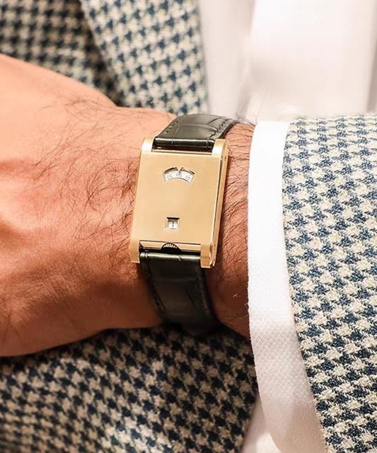 Vintage Silk Leather Patchwork Fine Steel Mechanical Men Watches