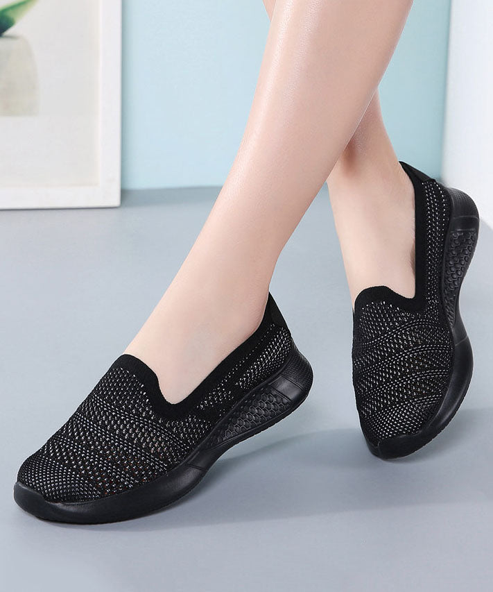 Women Pink Flat Feet Shoes Comfortable Breathable Mesh