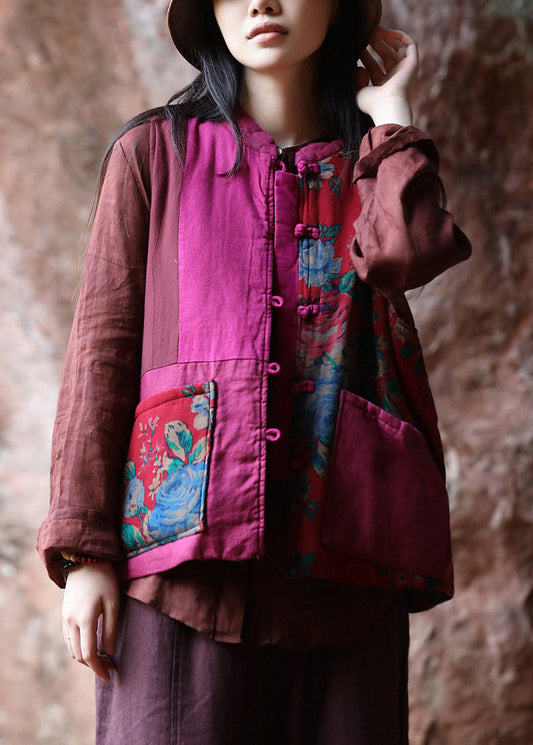 Women Red O-Neck Warm Fleece Waistcoat Sleeveless