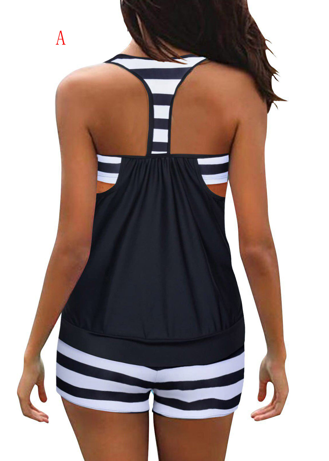 Women's Plus Size Bikini Print Split Flat Angle Swimwear Set